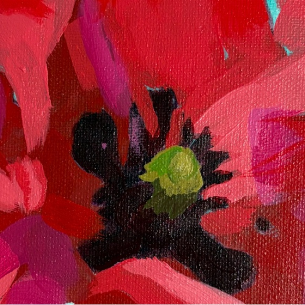 Canvas Art Poppy - Picture 5 of 6